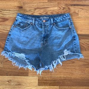 High Rise Jean Shorts